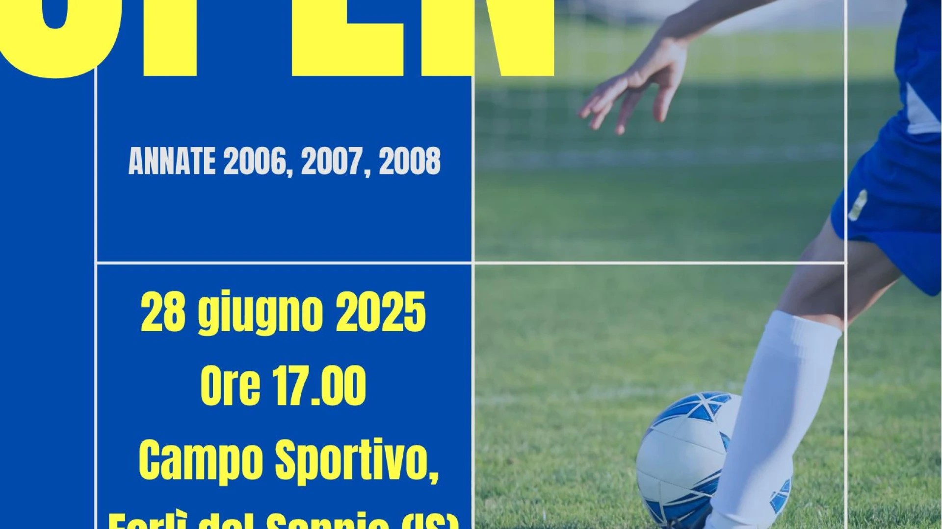 Forli del Sannio: l'Asd Forulum cerca nuovi talenti da inserire in rosa. Sabato' 28 giugno l'Open Day riservato alle classi 2006,2007,2008.